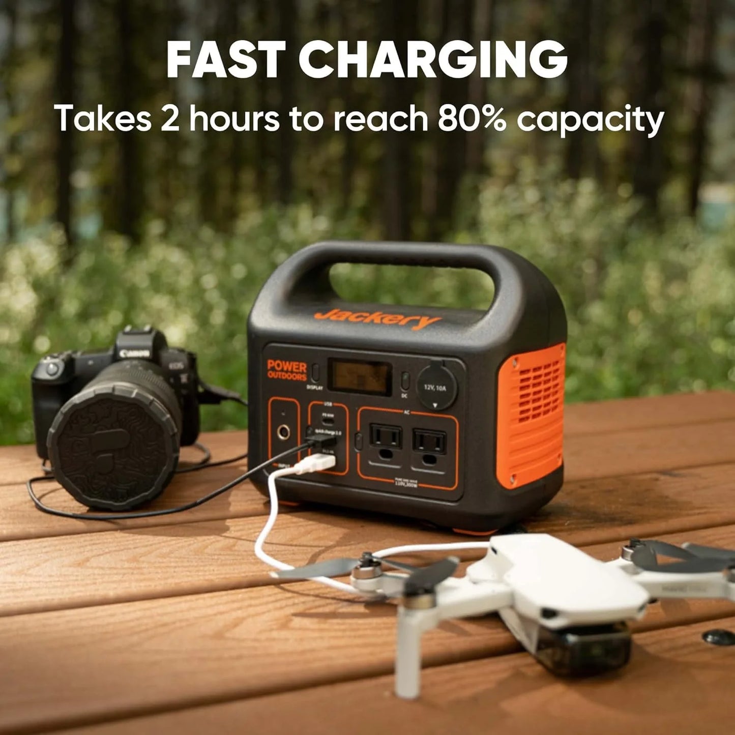 Portable Power Station Explorer 300, 285Wh, Backup Lithium Battery, 300W Continuous