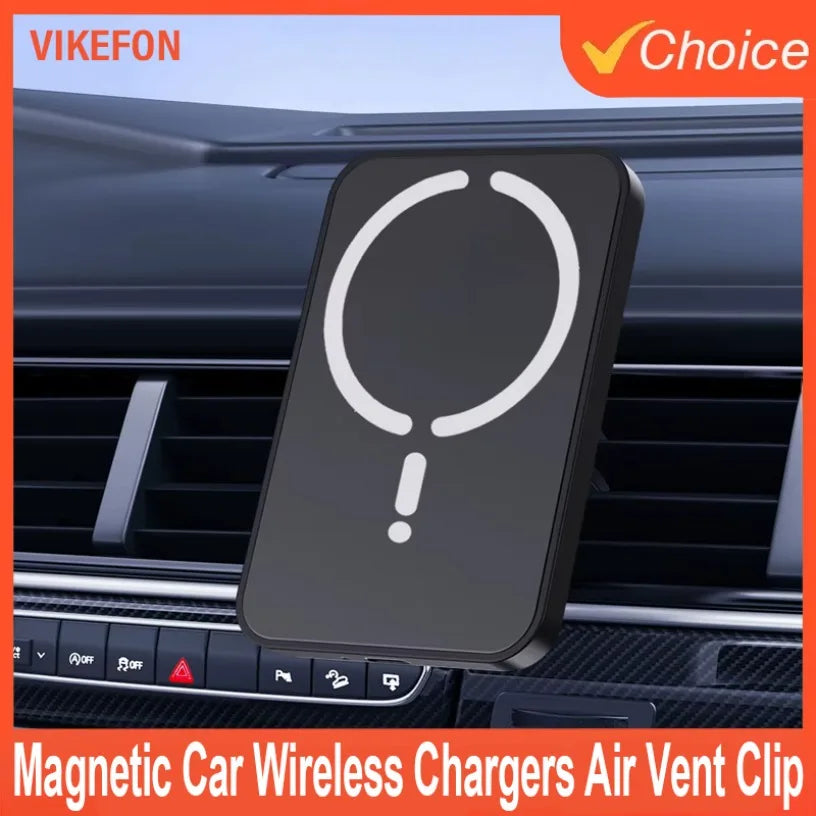 30W Magnetic Car Wireless Chargers Air Vent Clip Phone Holder for iphone15 14 13 12 11Pro Max Macsafe Car Charger Fast Charging