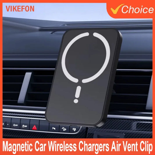 30W Magnetic Car Wireless Chargers Air Vent Clip Phone Holder for iphone15 14 13 12 11Pro Max Macsafe Car Charger Fast Charging