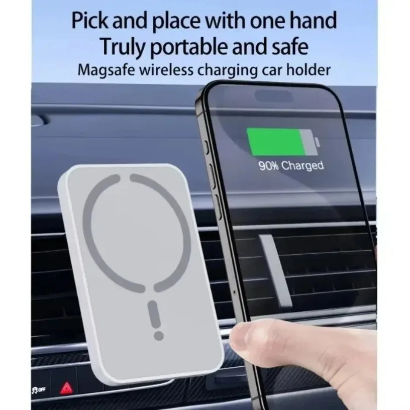 30W Magnetic Car Wireless Chargers Air Vent Clip Phone Holder for iphone15 14 13 12 11Pro Max Macsafe Car Charger Fast Charging