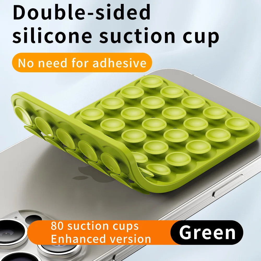Double Sided Silicone Suction Cup Mobile Phone Fixing Suction Cup Car Mounted Bracket Phone Case Universal Anti Slip Suction Pad