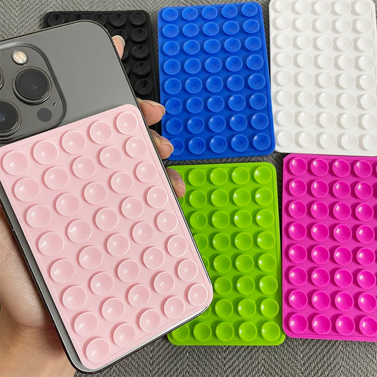 Double Sided Silicone Suction Cup Mobile Phone Fixing Suction Cup Car Mounted Bracket Phone Case Universal Anti Slip Suction Pad