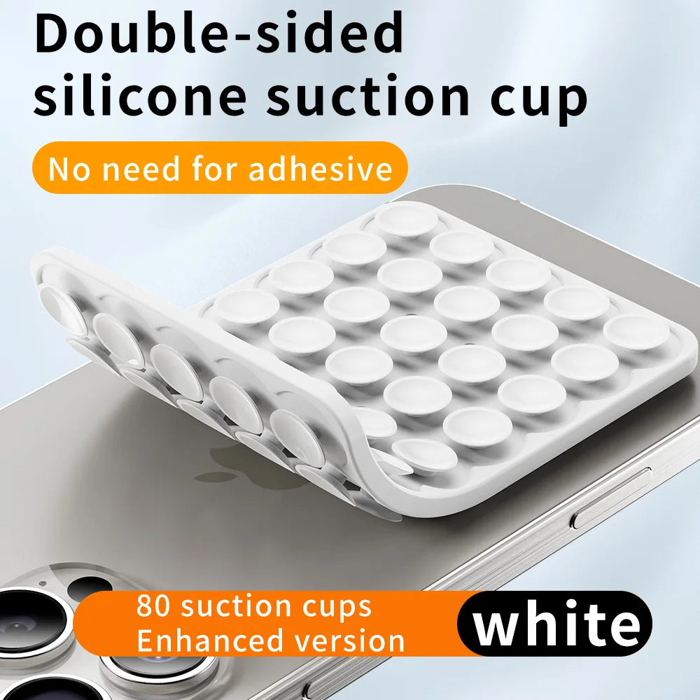Double Sided Silicone Suction Cup Mobile Phone Fixing Suction Cup Car Mounted Bracket Phone Case Universal Anti Slip Suction Pad