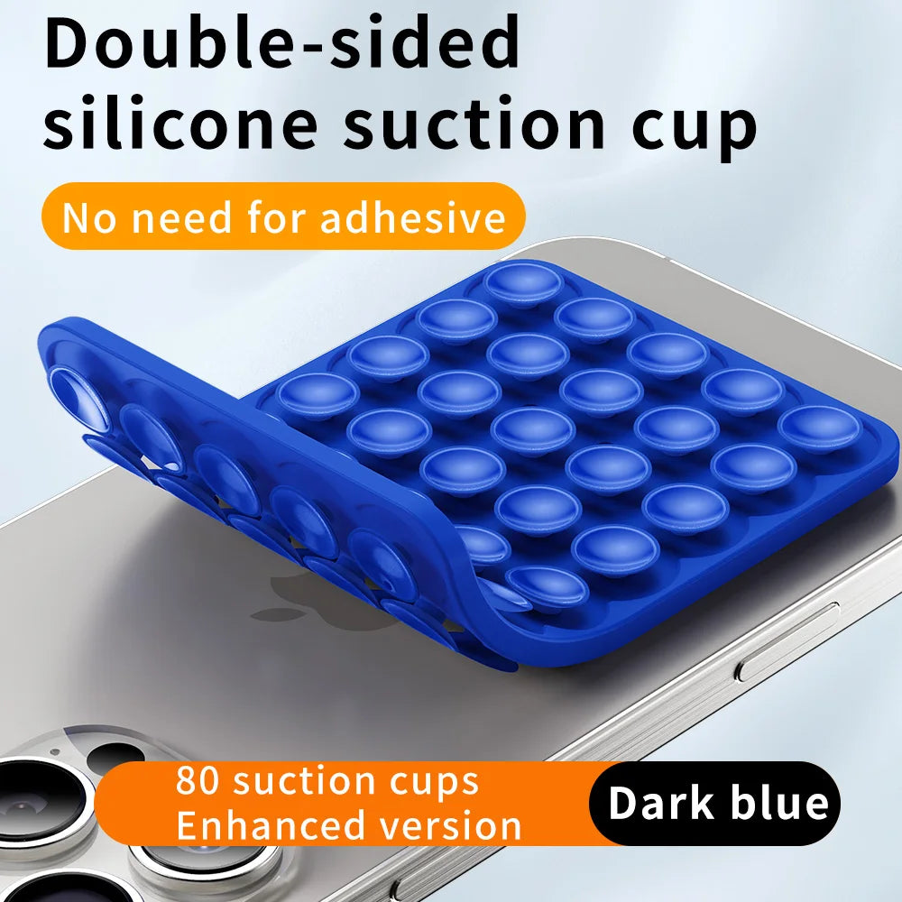 Double Sided Silicone Suction Cup Mobile Phone Fixing Suction Cup Car Mounted Bracket Phone Case Universal Anti Slip Suction Pad
