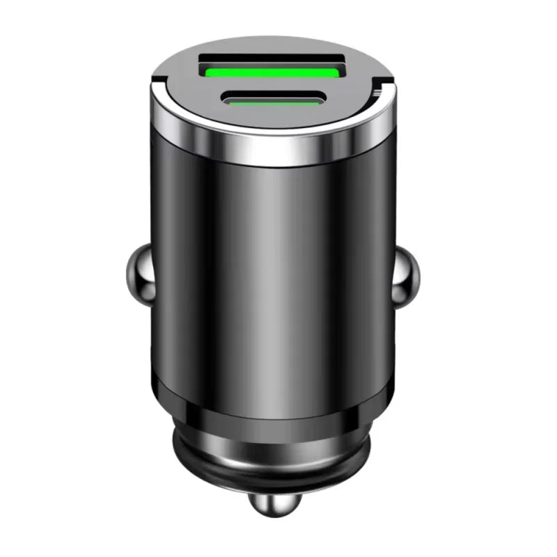 200W mini car charger fast charging for iPhone QC3.0 mini PD USB Type C car mobile phone charger for Xiaomi Samsung Huawei