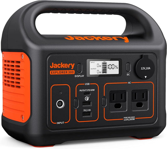 Portable Power Station Explorer 300, 285Wh, Backup Lithium Battery, 300W Continuous